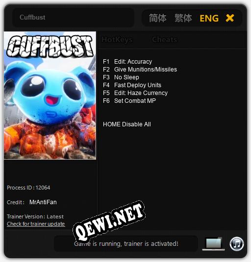 Трейнер для Cuffbust [v1.0.5]