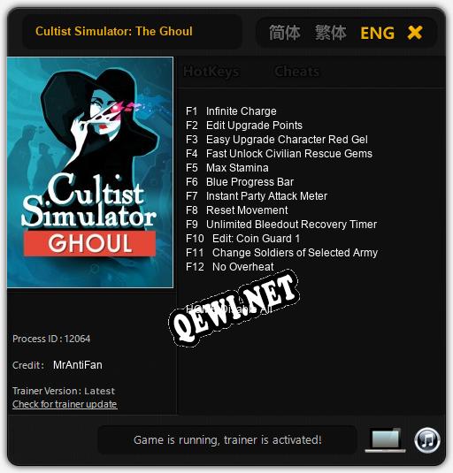 Cultist Simulator: The Ghoul: ТРЕЙНЕР И ЧИТЫ (V1.0.67)