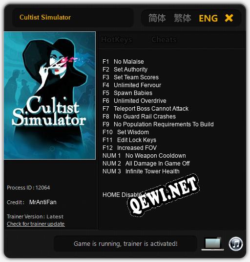 Cultist Simulator: Читы, Трейнер +15 [MrAntiFan]
