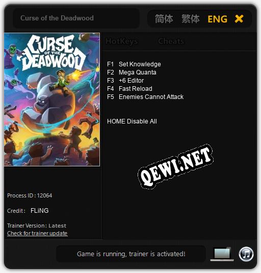 Curse of the Deadwood: Трейнер +5 [v1.2]