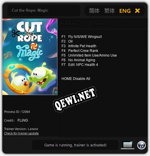 Трейнер для Cut the Rope: Magic [v1.0.6]