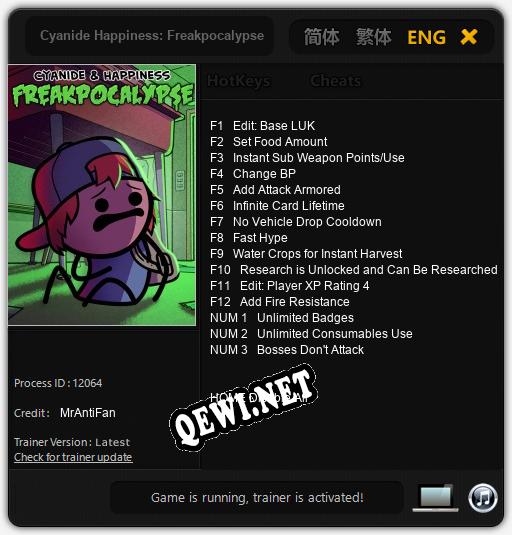 Cyanide Happiness: Freakpocalypse: Трейнер +15 [v1.2]