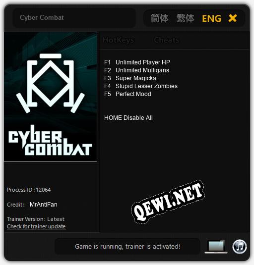 Cyber Combat: Трейнер +5 [v1.4]