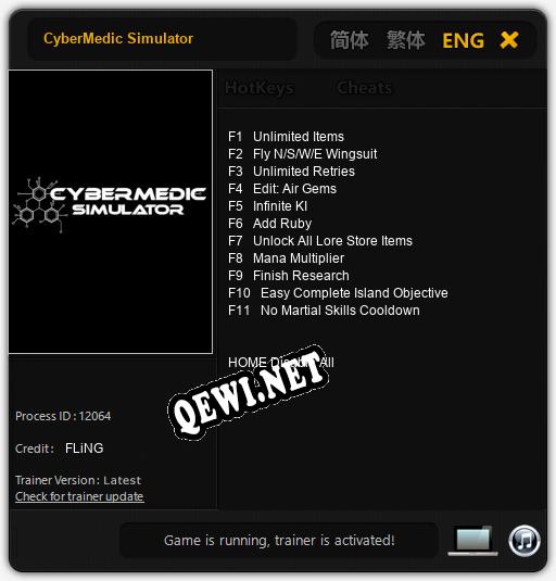 CyberMedic Simulator: Трейнер +11 [v1.7]