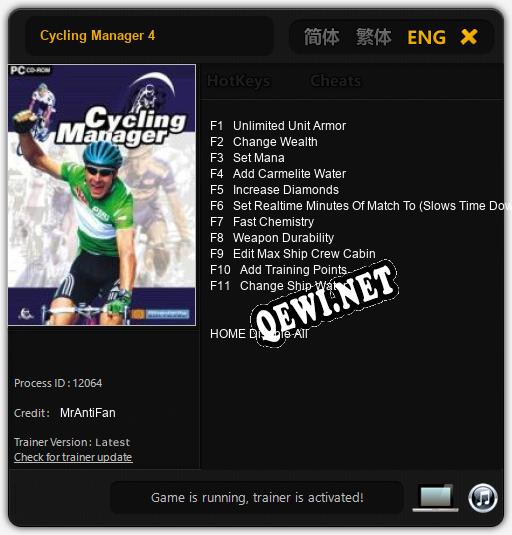 Трейнер для Cycling Manager 4 [v1.0.3]