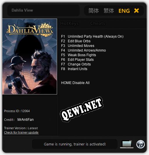 Dahlia View: Трейнер +8 [v1.1]