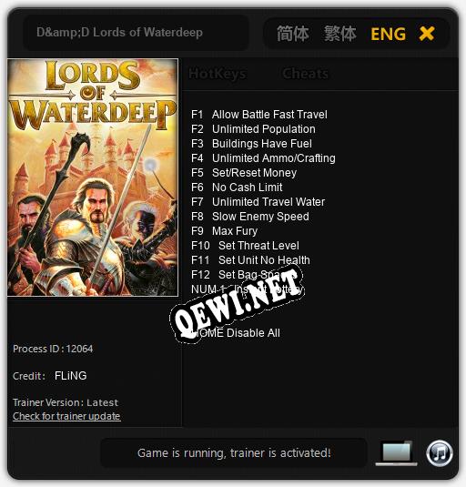 Трейнер для D&D Lords of Waterdeep [v1.0.2]