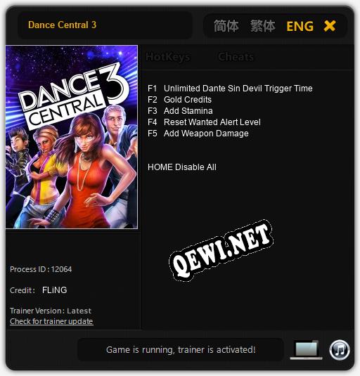 Dance Central 3: ТРЕЙНЕР И ЧИТЫ (V1.0.62)