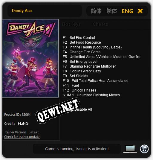 Dandy Ace: Читы, Трейнер +13 [FLiNG]
