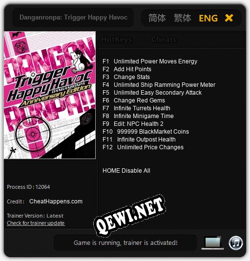 Danganronpa: Trigger Happy Havoc: ТРЕЙНЕР И ЧИТЫ (V1.0.29)
