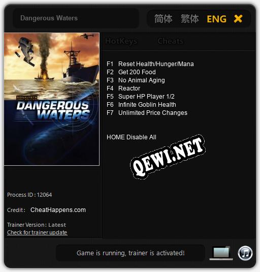 Dangerous Waters: Читы, Трейнер +7 [CheatHappens.com]