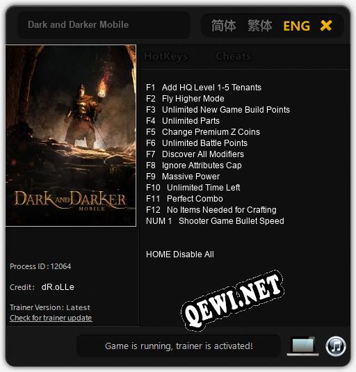 Dark and Darker Mobile: ТРЕЙНЕР И ЧИТЫ (V1.0.92)