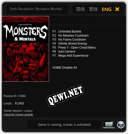 Dark Deception: Monsters Mortals: ТРЕЙНЕР И ЧИТЫ (V1.0.65)