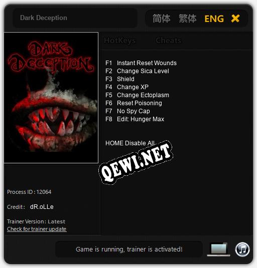 Dark Deception: Читы, Трейнер +8 [dR.oLLe]