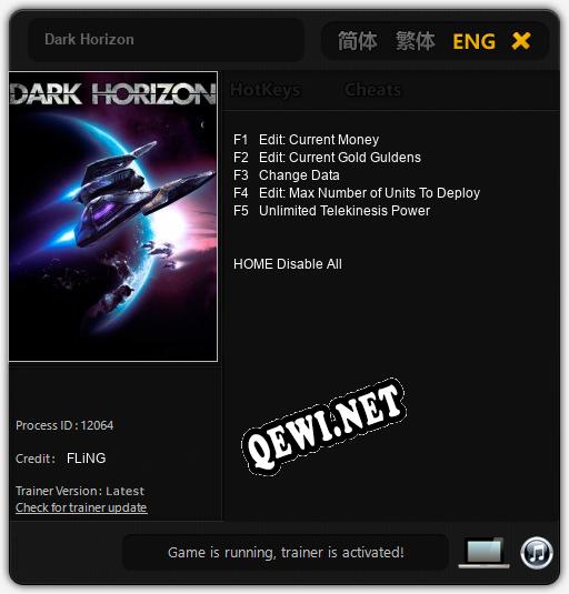 Dark Horizon: ТРЕЙНЕР И ЧИТЫ (V1.0.54)