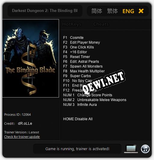 Darkest Dungeon 2: The Binding Blade: Трейнер +15 [v1.8]