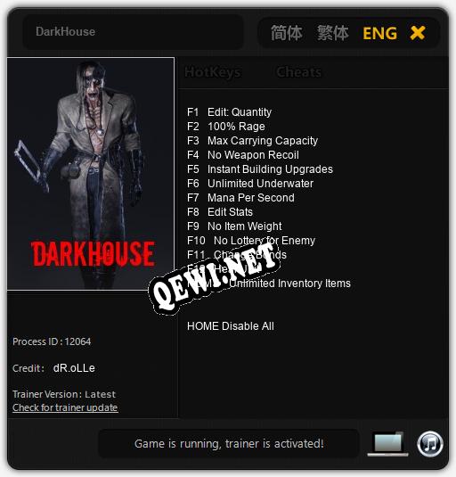 DarkHouse: ТРЕЙНЕР И ЧИТЫ (V1.0.31)