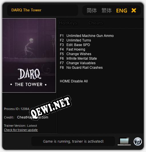 DARQ The Tower: ТРЕЙНЕР И ЧИТЫ (V1.0.29)