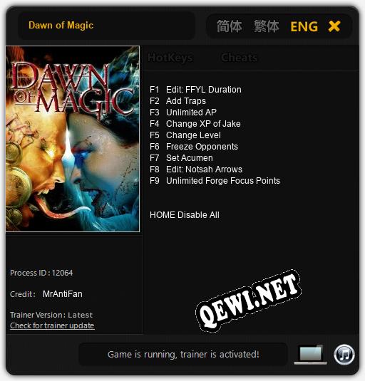 Dawn of Magic: ТРЕЙНЕР И ЧИТЫ (V1.0.78)