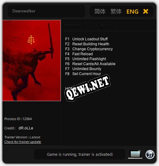 Dawnwalker: Читы, Трейнер +8 [dR.oLLe]