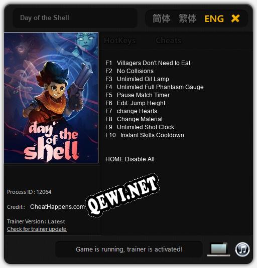 Трейнер для Day of the Shell [v1.0.1]