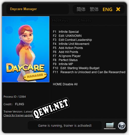 Daycare Manager: Читы, Трейнер +11 [FLiNG]