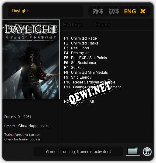 Daylight: ТРЕЙНЕР И ЧИТЫ (V1.0.60)