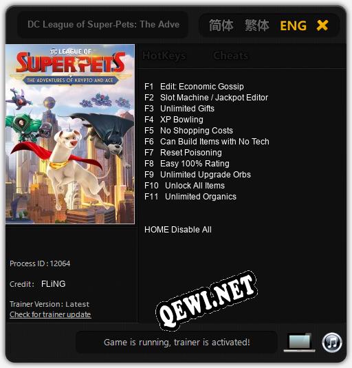 DC League of Super-Pets: The Adventures of Krypto and Ace: Читы, Трейнер +11 [FLiNG]