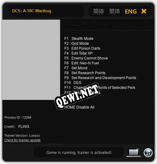 DCS: A-10C Warthog: Читы, Трейнер +12 [FLiNG]