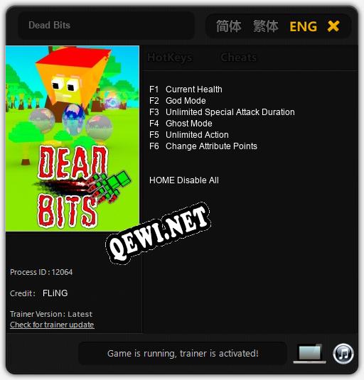 Dead Bits: ТРЕЙНЕР И ЧИТЫ (V1.0.92)