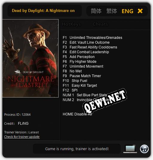 Dead by Daylight: A Nightmare on Elm Street: Читы, Трейнер +14 [FLiNG]