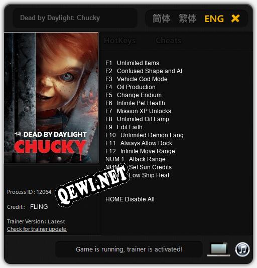 Трейнер для Dead by Daylight: Chucky [v1.0.5]