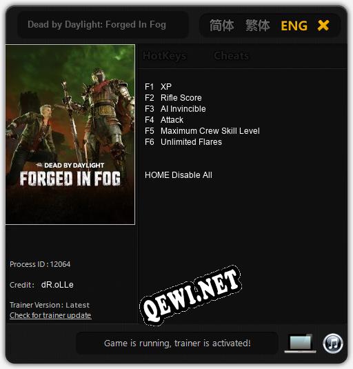 Dead by Daylight: Forged In Fog: Трейнер +6 [v1.6]