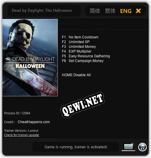 Трейнер для Dead by Daylight: The Halloween [v1.0.3]