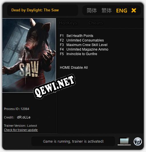 Dead by Daylight: The Saw: Трейнер +5 [v1.5]