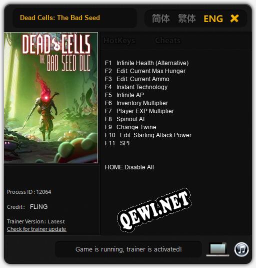 Dead Cells: The Bad Seed: Читы, Трейнер +11 [FLiNG]