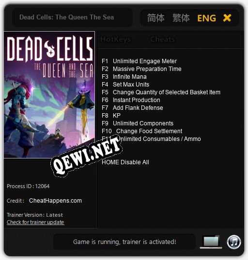Dead Cells: The Queen The Sea: ТРЕЙНЕР И ЧИТЫ (V1.0.67)