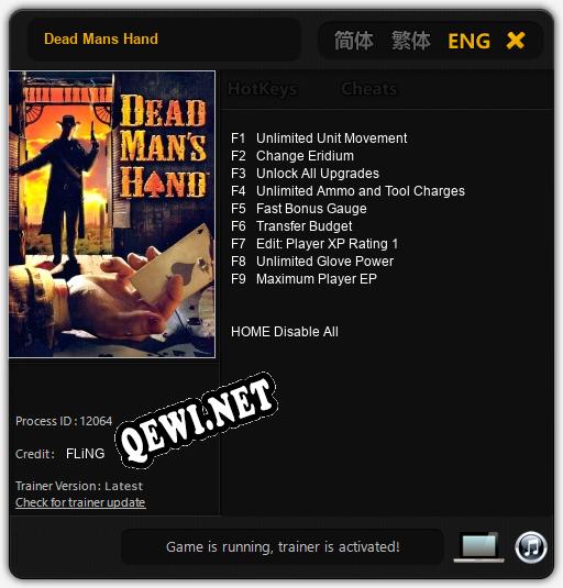 Dead Mans Hand: Читы, Трейнер +9 [FLiNG]