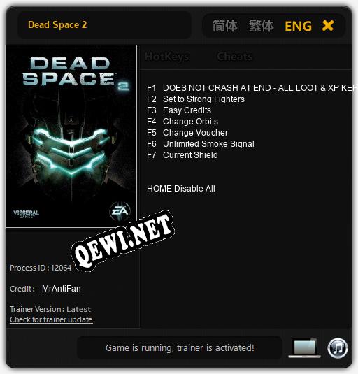 Трейнер для Dead Space 2 [v1.0.2]