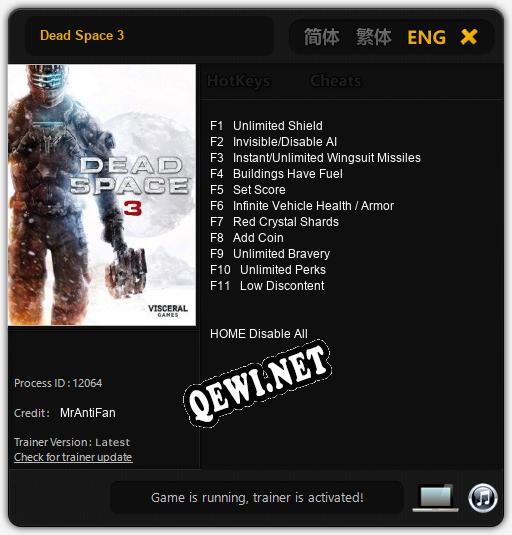 Dead Space 3: Трейнер +11 [v1.4]