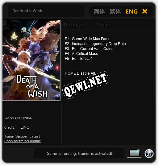 Death of a Wish: Читы, Трейнер +5 [FLiNG]