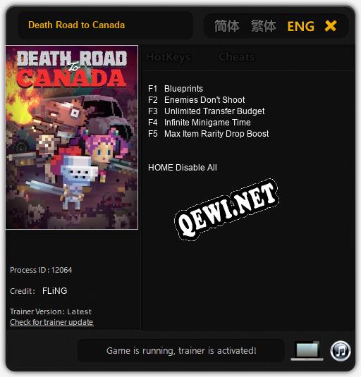 Death Road to Canada: ТРЕЙНЕР И ЧИТЫ (V1.0.18)