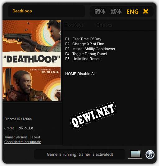 Трейнер для Deathloop [v1.0.9]