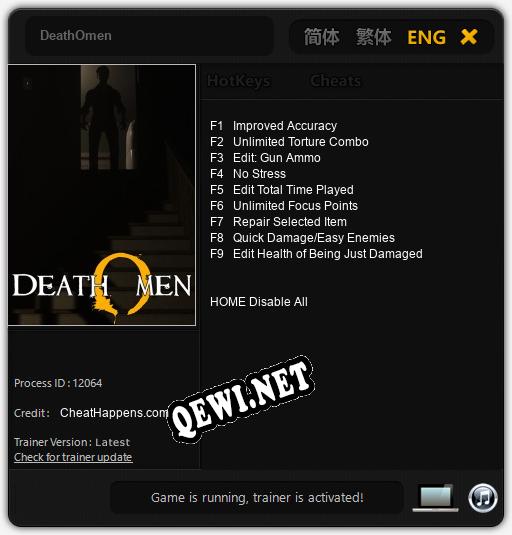 DeathOmen: ТРЕЙНЕР И ЧИТЫ (V1.0.64)