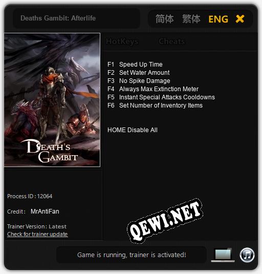 Deaths Gambit: Afterlife: Трейнер +6 [v1.6]