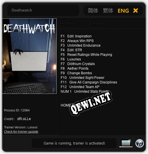 Deathwatch: Читы, Трейнер +13 [dR.oLLe]