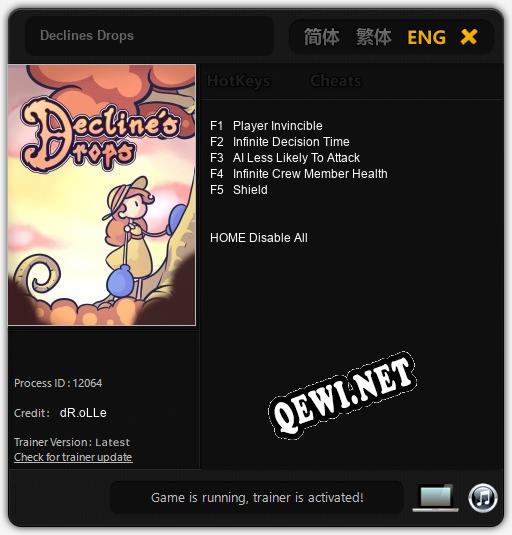 Declines Drops: ТРЕЙНЕР И ЧИТЫ (V1.0.60)