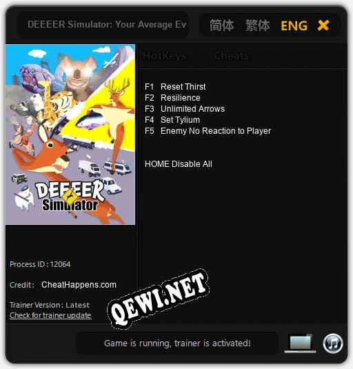 DEEEER Simulator: Your Average Everyday Deer Game: ТРЕЙНЕР И ЧИТЫ (V1.0.9)