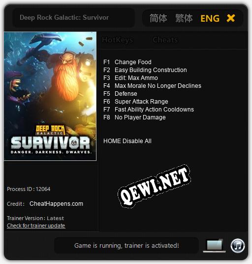Deep Rock Galactic: Survivor: ТРЕЙНЕР И ЧИТЫ (V1.0.64)