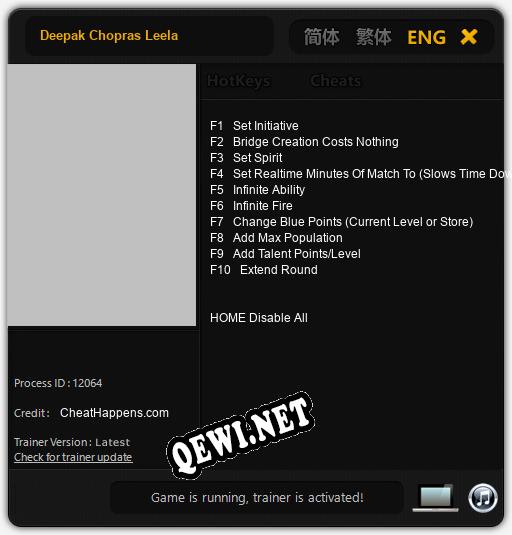 Трейнер для Deepak Chopras Leela [v1.0.5]